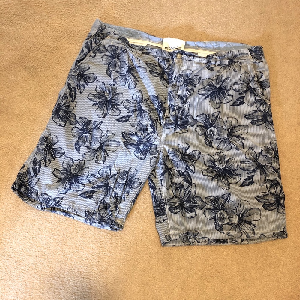 NAUTICA JEANS CO mens denim shorts zip fly pockets